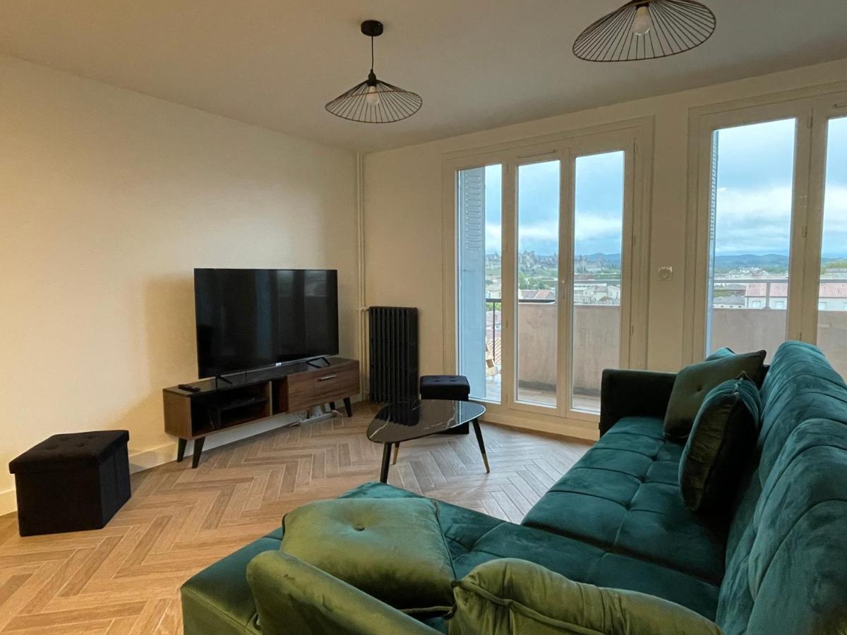 Appartement Cosy Avec Vue Imprenable Sur La Cite Carcassone Kültér fotó